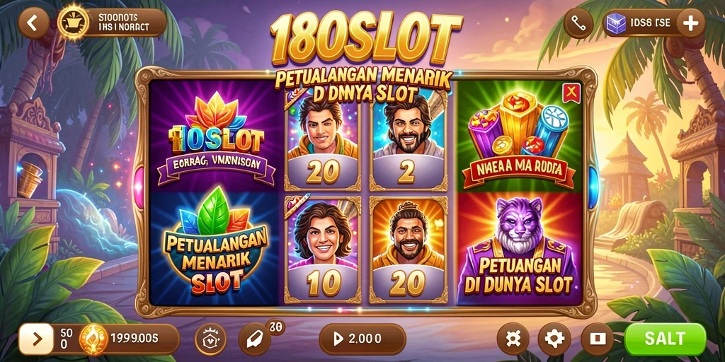 Tangkapan layar gameplay 180SLOT yang penuh petualangan dan keseruan.