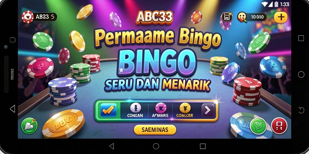 Tampilan gameplay seru dalam permainan Bingo ABC33.