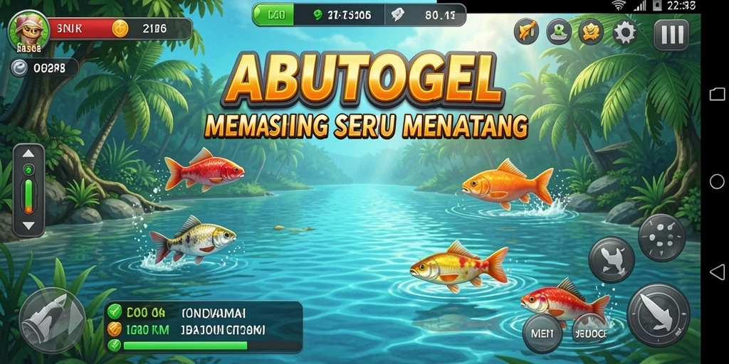 Tangkapan ikan yang menakjubkan dalam gameplay ABUTOGEL.