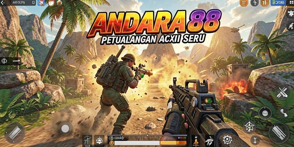 Tampilan gameplay seru dan mendebarkan dalam ANDARA88.