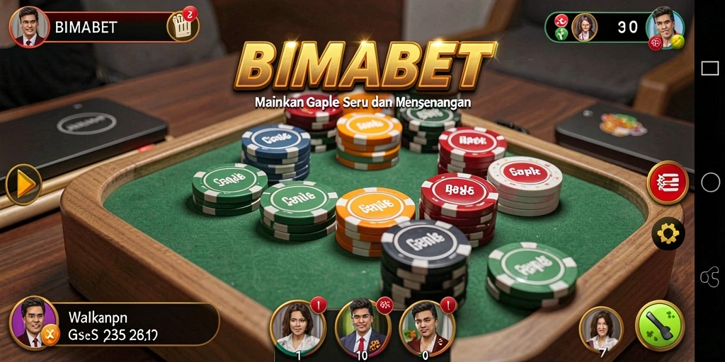 Gameplay menyenangkan dalam aplikasi gaple BIMABET.