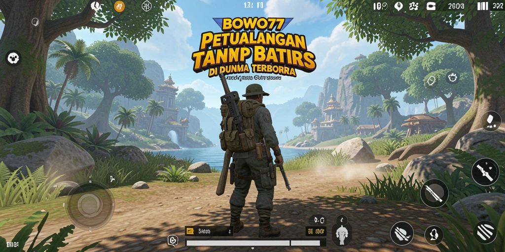 Screenshot menunjukkan petualangan seru di dunia terbuka BOWO77.