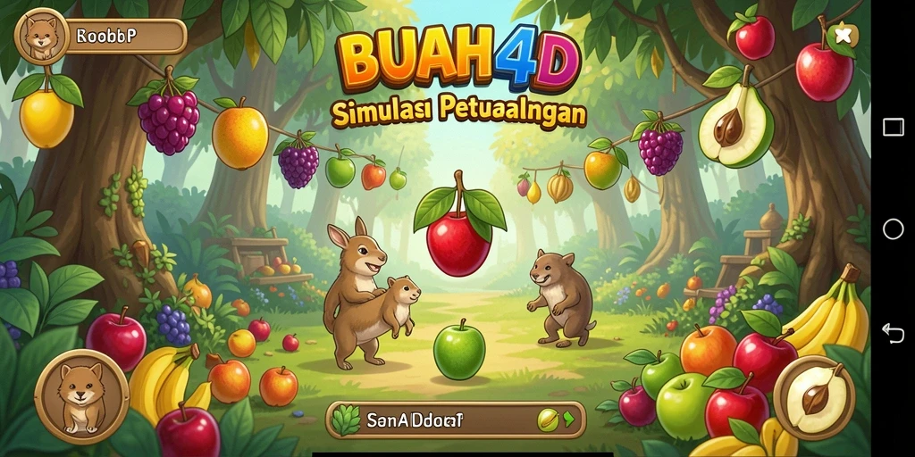 Tampilan gameplay menarik di BUAH4D dengan berbagai jenis buah.