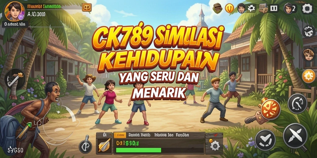 Tangkapan layar utama CK789 menampilkan gameplay Simulation yang seru dan beragam aktivitas.