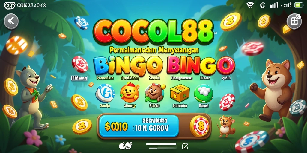 Tampilan gameplay seru dari aplikasi Bingo COCOL88.