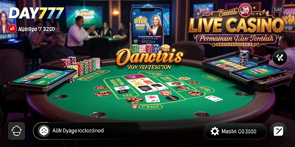 Screenshot gameplay Live Casino DAY777 yang mengasyikkan.