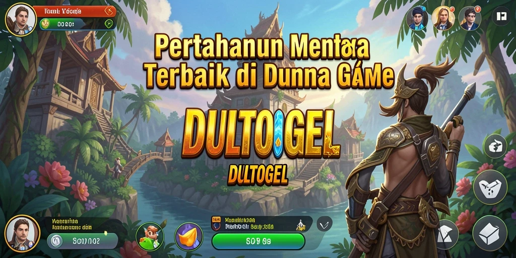 Tampilan gameplay DULTOGEL dengan menara dan musuh yang menantang.