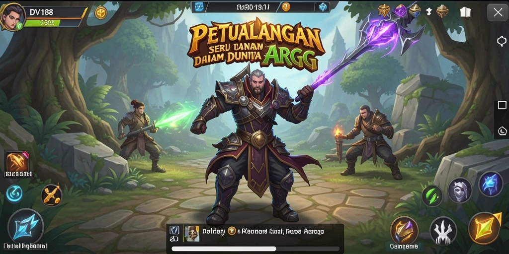 Screenshot gameplay DV188 yang menunjukkan aksi seru dalam ARPG.