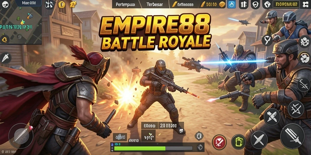 Gameplay seru EMPIRE88 dengan aksi Battle Royale penuh ketegangan.