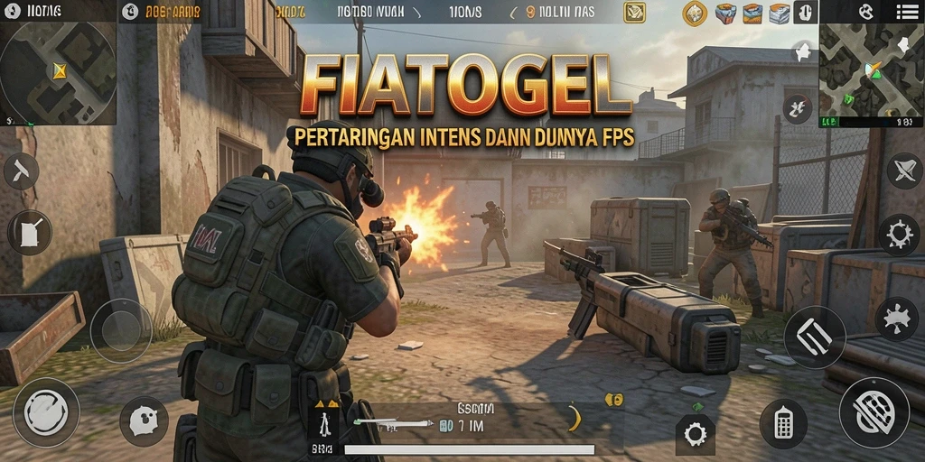 Tangkapan layar menampilkan pertempuran seru dalam FIATOGEL.