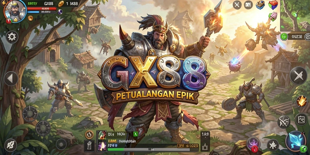 Tampilan gameplay RPG yang memukau dalam GX88 dengan aksi seru.