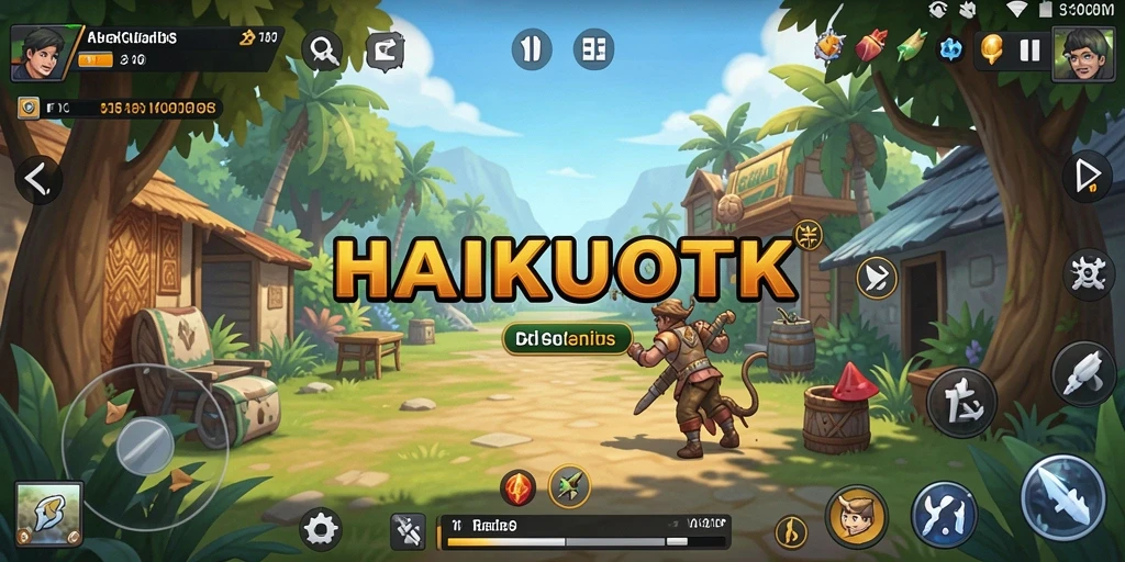 Tampilan gameplay HAIKUOTK yang menggugah kreativitas pemain.