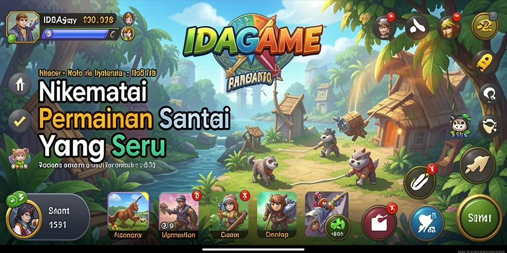 Gambaran gameplay IDAGAME yang seru dan menarik.