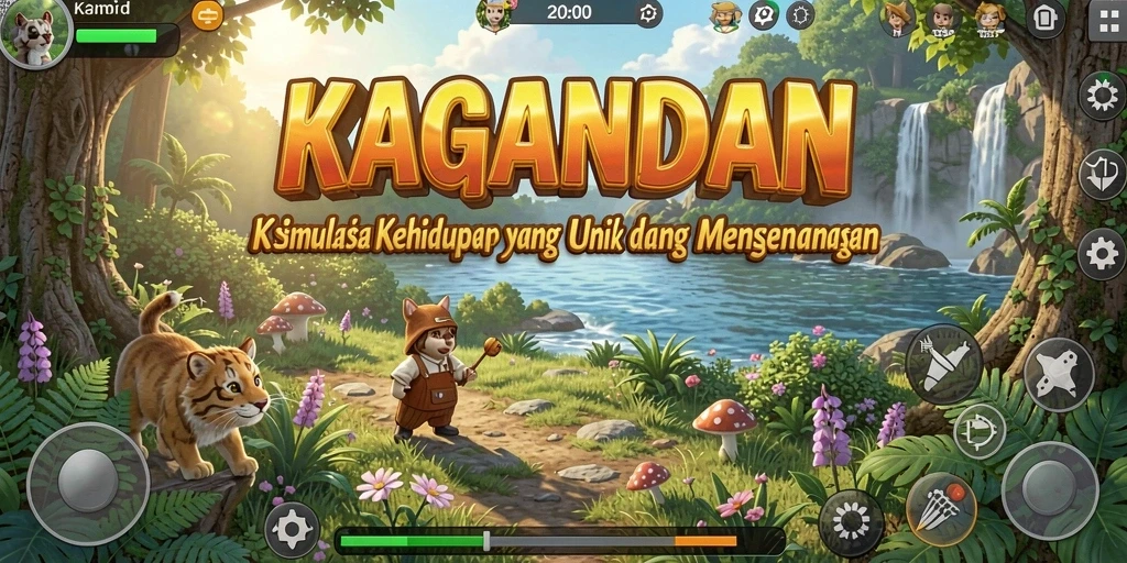 Tampilan gameplay KAGANDAN yang memukau dengan interaksi karakter.