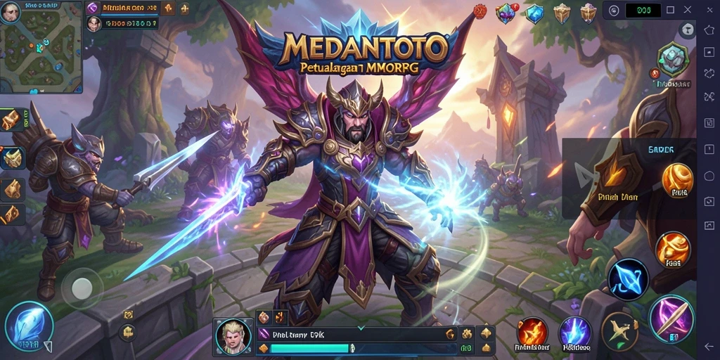 Tampilan gameplay seru dalam dunia MEDANTOTO yang luas.