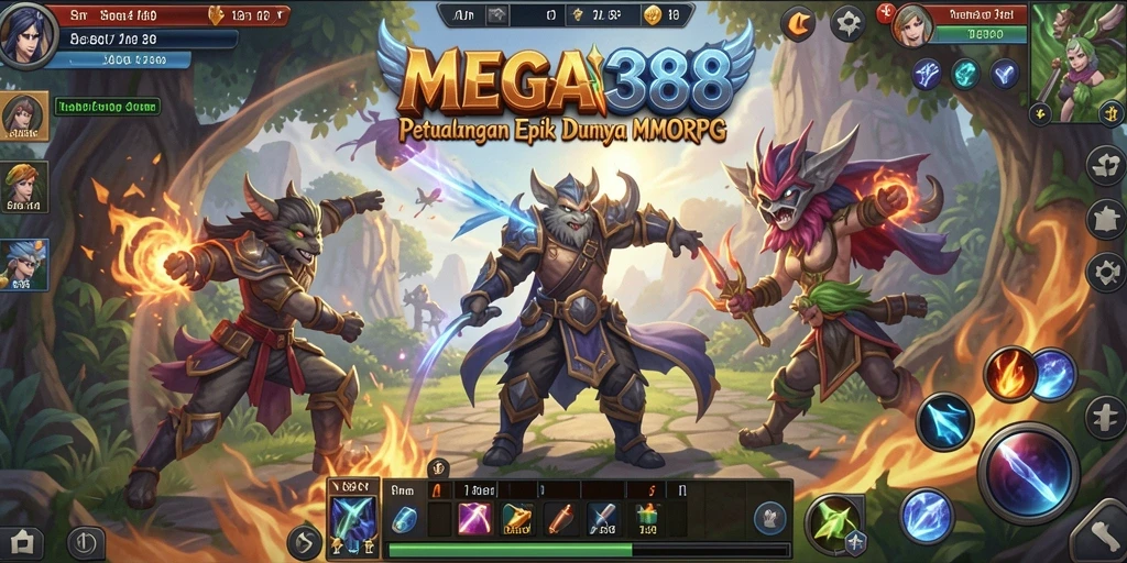 Menampilkan aksi seru dan grafik memukau dalam gameplay MEGA388.