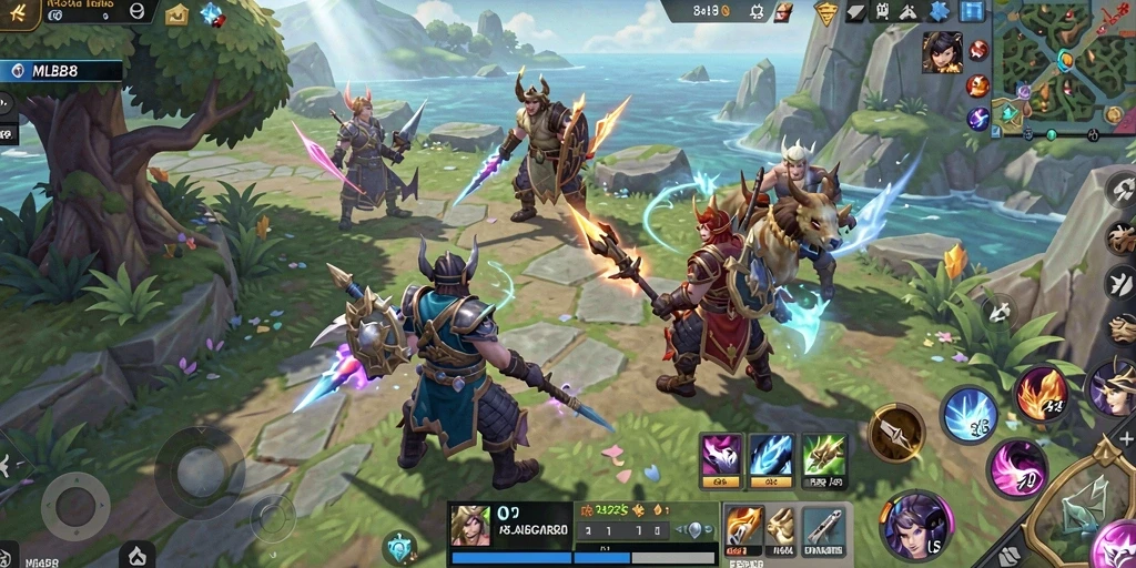 Tampilan gameplay MLBB8 yang menampilkan dunia terbuka yang luas dan mendetail.