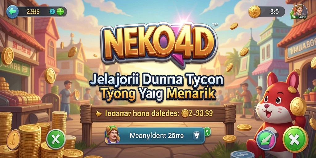 Tampilan gameplay Tycoon dari NEKO4D yang menarik dan interaktif.