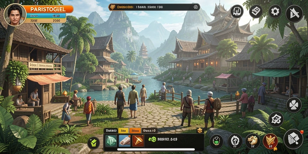 Tangkapan layar gameplay PARISTOGEL yang memukau dan interaktif.