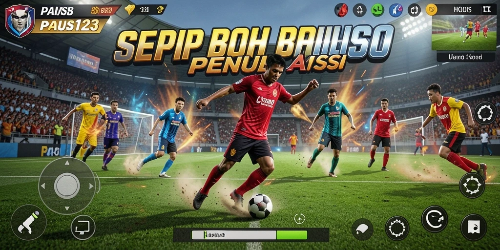 Tampilan gameplay PAUS123 yang memukau dalam aksi sepak bola.