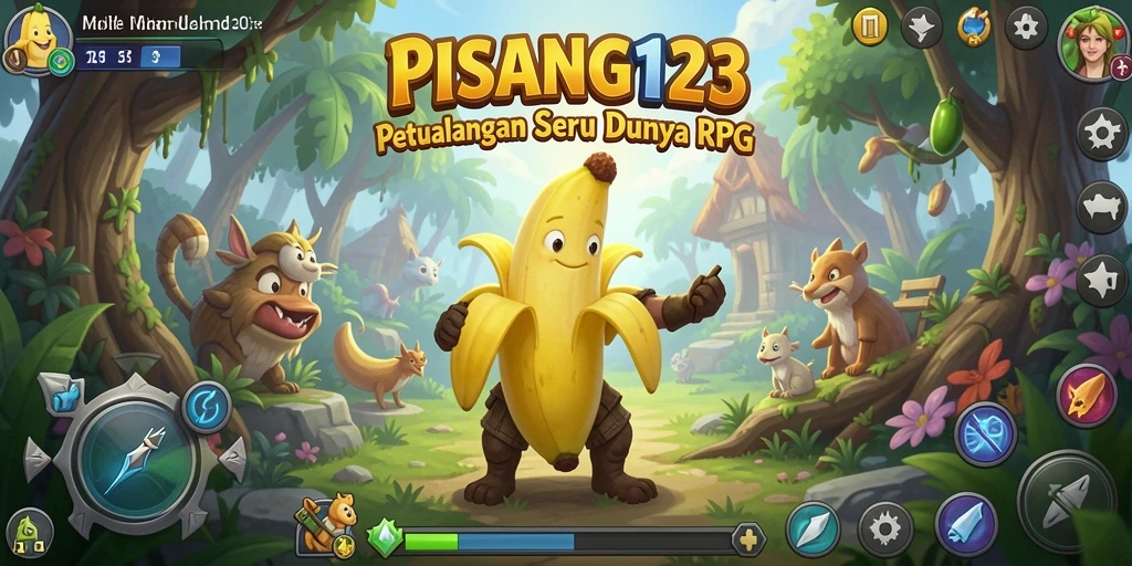 Screenshot PISANG123 menampilkan aksi seru di dunia RPG.