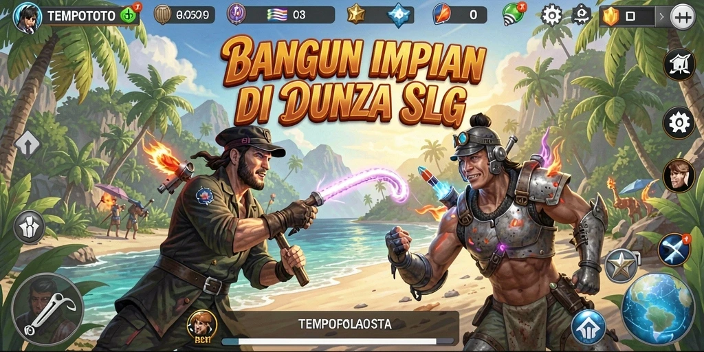 Screenshot gameplay TEMPOTOTO menampilkan aktivitas strategi yang seru.