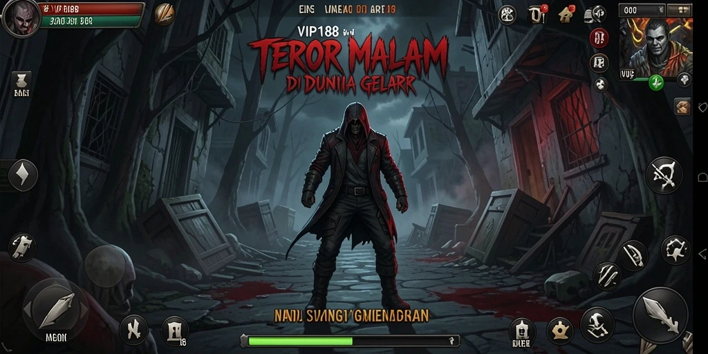 Screenshot menampilkan gameplay menegangkan dari VIP188 di dunia kegelapan.