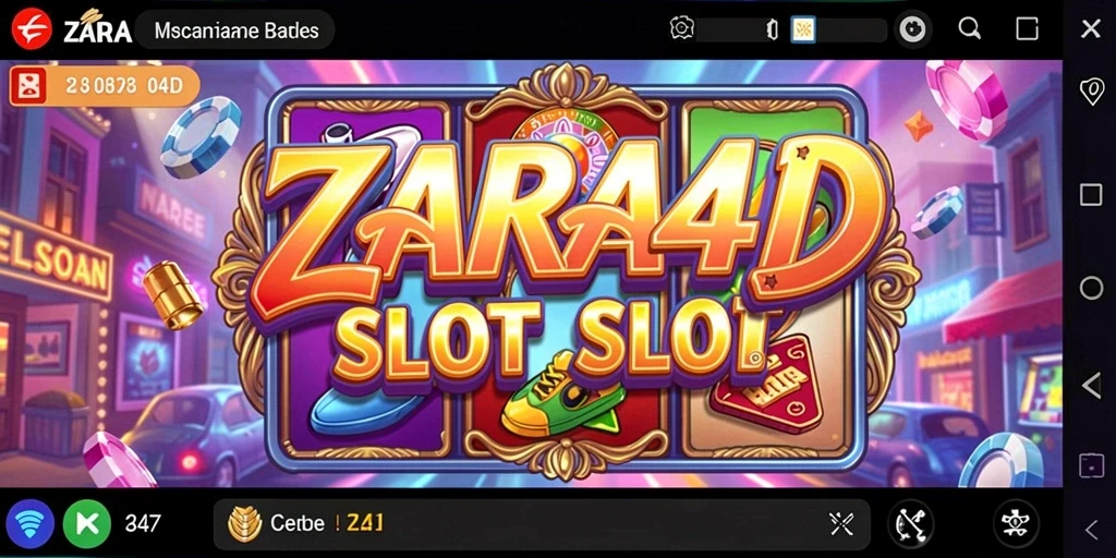 Tampilan gameplay menarik dari ZARA4D yang penuh warna.