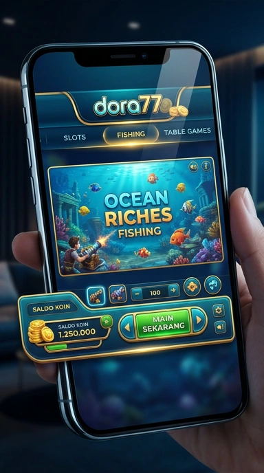 Tampilan utama aplikasi dora77 yang intuitif dan menarik.